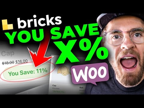 Add a “You Save” bubble to SKYROCKET Sales | Bricks & WooCommerce