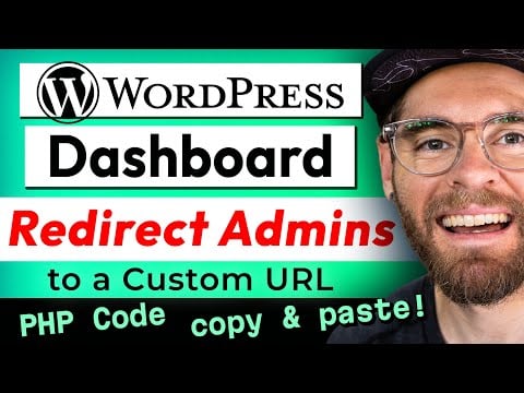 Redirect WordPress Dashboard to a custom URL for Admins