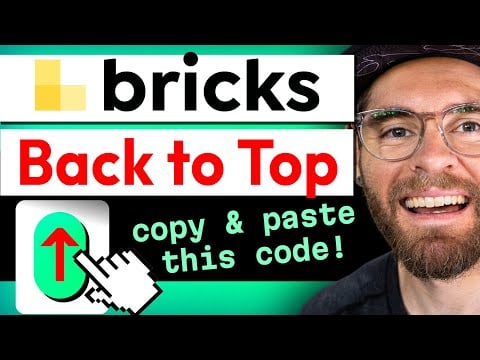 This "Back to Top" Button for Bricks Builder does it ALL!