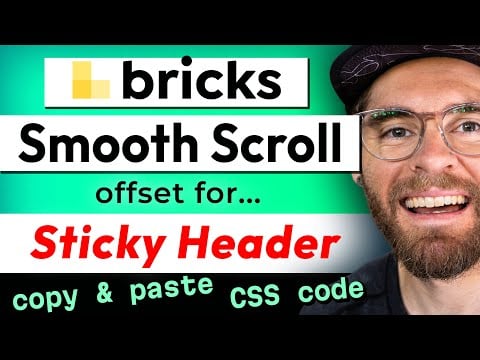 Add offset to Smooth Scroll in Bricks (for Anchor Links)
