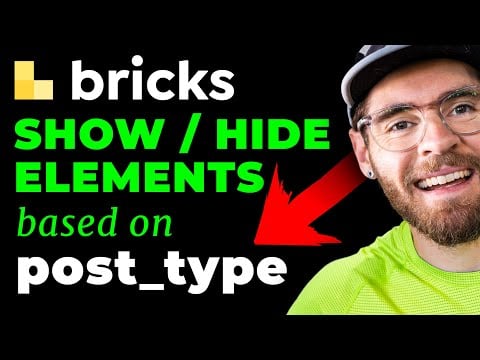 Set "Conditions" based on "Post Type" - Bricks Builder