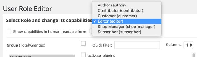 wordpress-user-role-editor-setting-page-selecting-user-role-editor