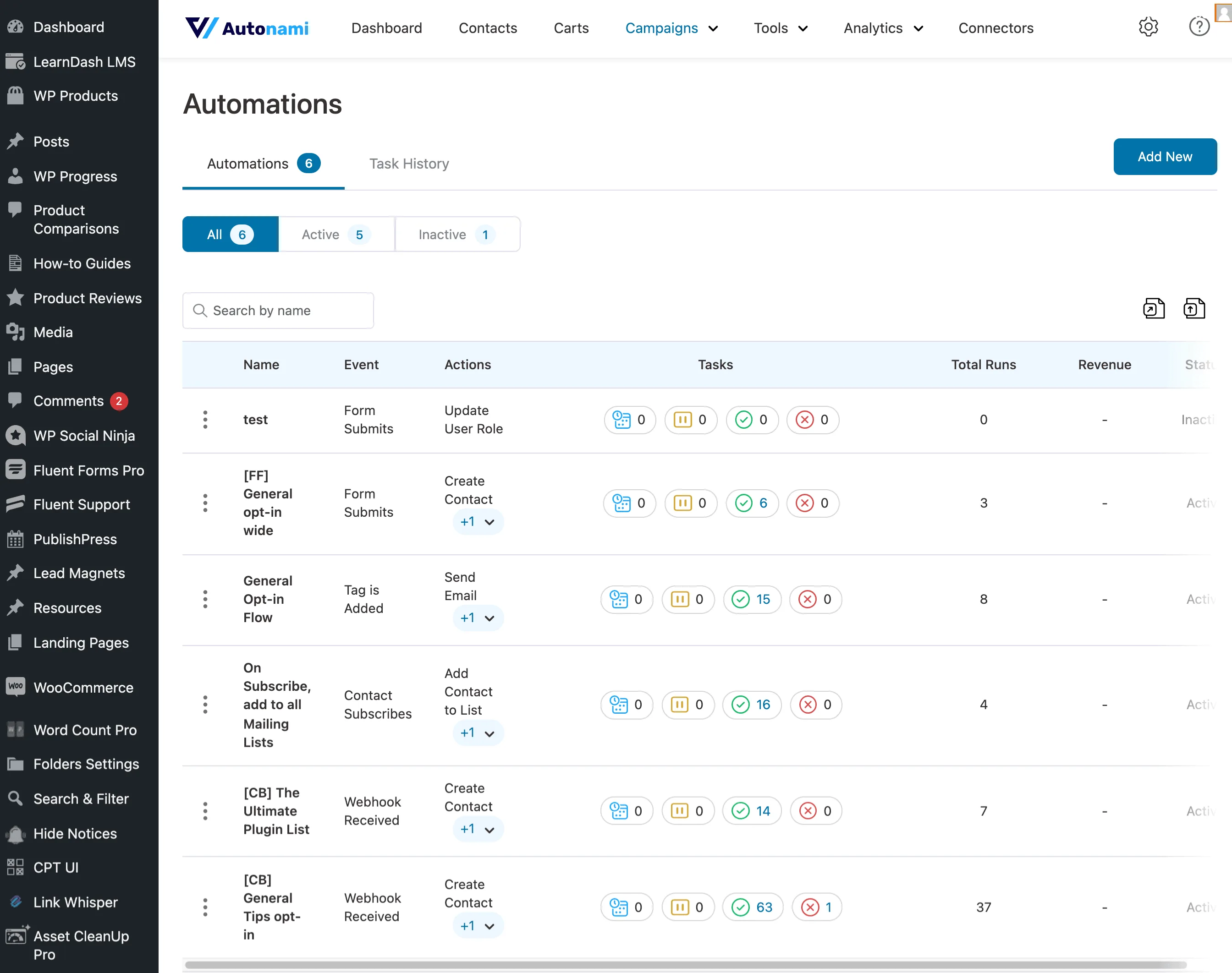 FunnelKit Automations Automations list of automations examples wagepirate